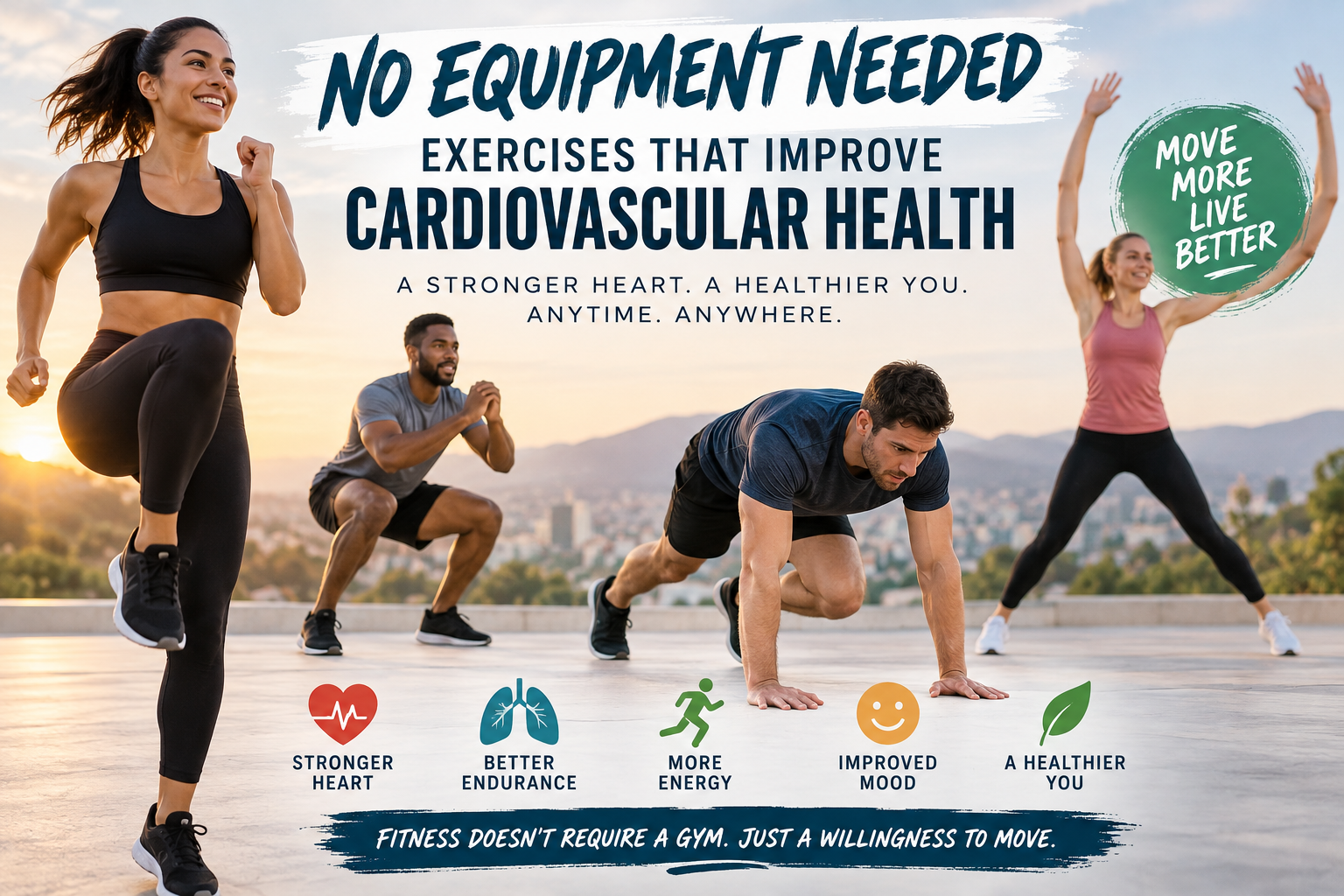 No Equipment Needed: Exercises That Improve Cardiovascular Health